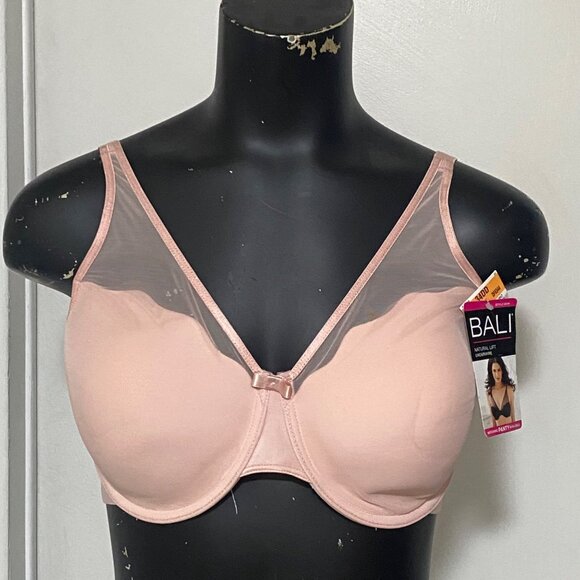 NEW Bali Natural Lift Underwire Bra Style 6544 in Blush Pink 34DD - Picture 1 of 4